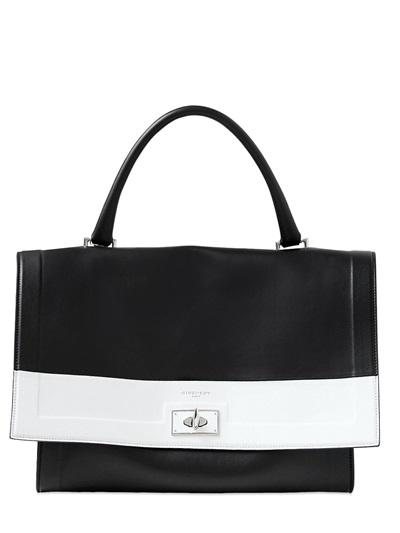 Givenchy Medium Shark Striped Leather Top Handle