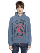 Dsquared2 Hooded Printed Cotton Sweatshirt