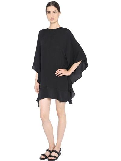Valentino Silk Georgette Poncho Style Dress