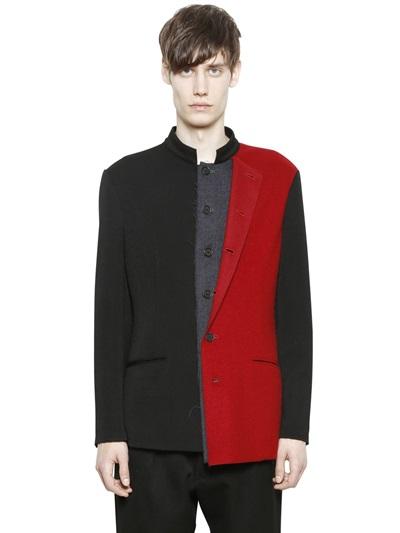 Yohji Yamamoto Wool Gabardine & Flannel Jacket