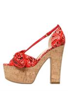 Moschino 135mm Bandana Printed Cotton Sandals