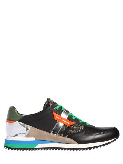 Dolce & Gabbana Multi Textile Running Sneakers