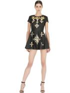 Stefano De Lellis Embellished Nappa Leather Dress