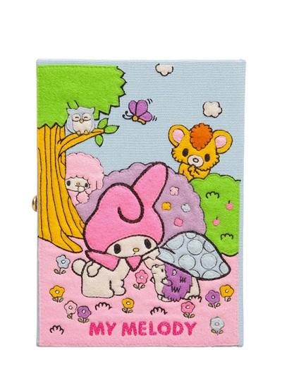Olympia Le-tan My Melody Hand Embroidered Book Clutch