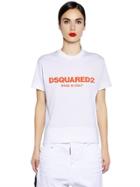 Dsquared2 Logo Printed Cotton T-shirt