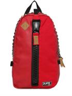Supe Design Studded Faux Leather Day Backpack