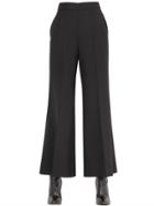 Calvin Klein Collection Flared & Cropped Stretch Wool Pants