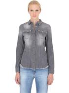 Cycle Raw Cut Cotton Denim Shirt