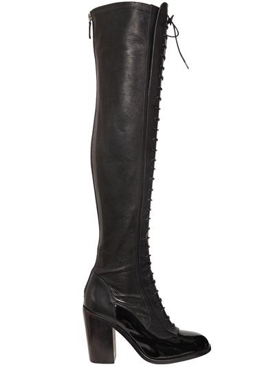 Laurence Dacade 100mm Idyll Lace-up Leather Boots