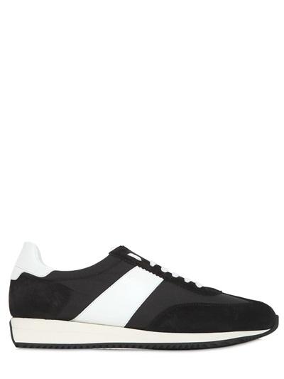 Saint Laurent Suede Running Sneakers