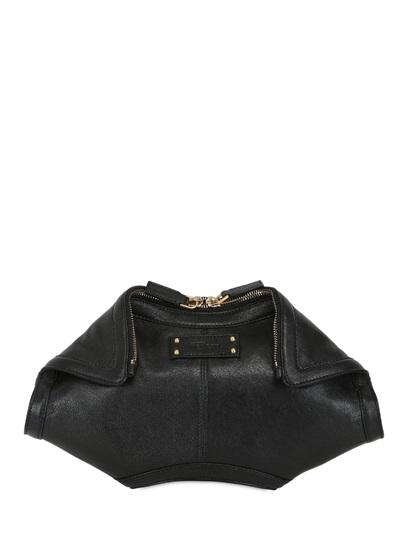Alexander Mcqueen Small De Manta Nappa Leather Clutch