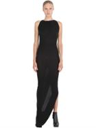 Rick Owens Lilies Viscose Wool Blend Jersey Dress