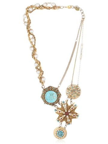 Maria Zureta Turquoise Necklace W/ Varying Pendants