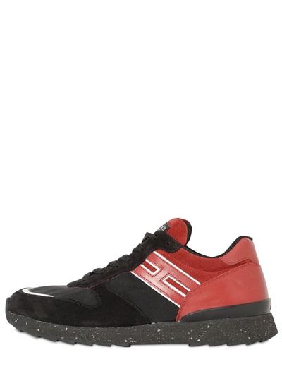 Hogan Rebel Running Leather & Nylon Sneakers