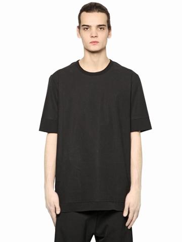 Silent By Damir Doma Paper Poplin & Stretch Jersey T-shirt