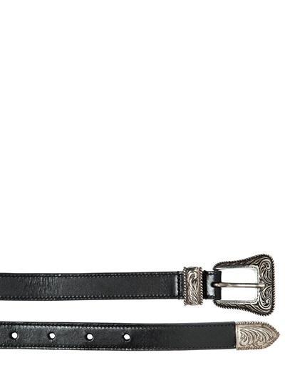 Saint Laurent - 20mm Western Leather Belt