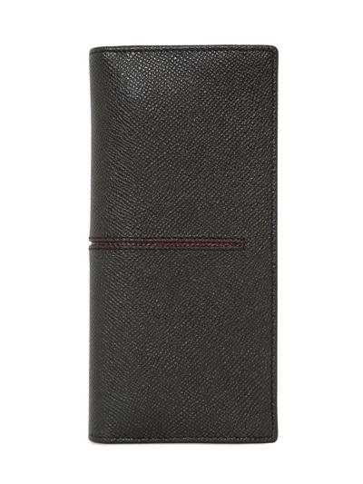 Tod's Stitched Grain Leather Vertical Wallet