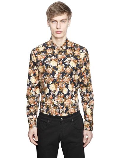 Lords & Fools Floral Printed Cotton Poplin Shirt