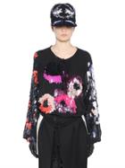 Lanvin Sequined Chiffon & Jersey Shirt