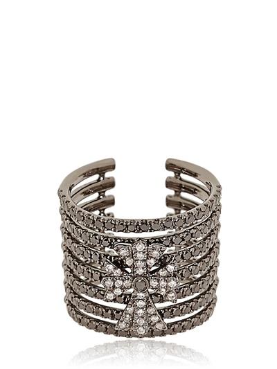 Elise Dray Cross Midi Finger Ring