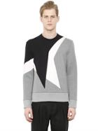 Neil Barrett Color Blocked Neoprene Sweatshirt