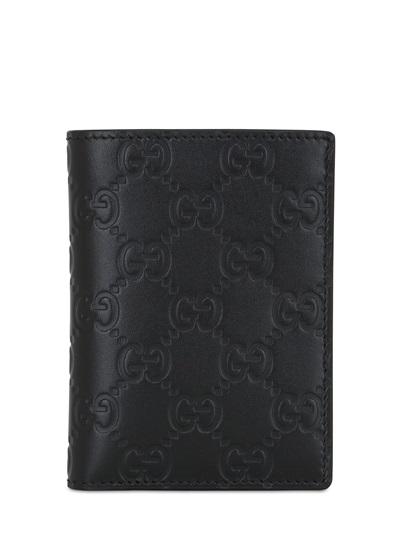 Gucci Gg Folded Leather Wallet