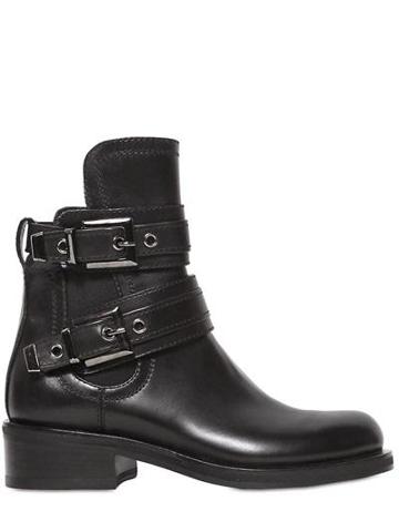 Baldan - 40mm Belted Calf Leather Ankle Boots