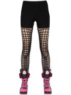 Manish Arora Embellished Cutout Jersey Leggings