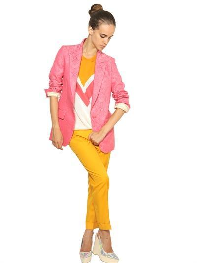 Stella Mccartney - Neon Cotton Jacquard Jacket