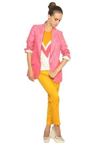 Stella Mccartney - Neon Cotton Jacquard Jacket