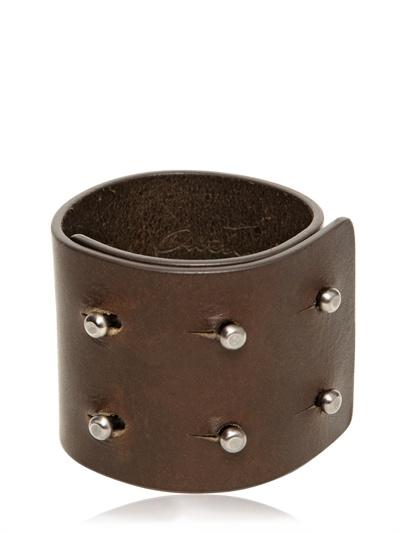 Rick Owens Leather Cuff Bracelet