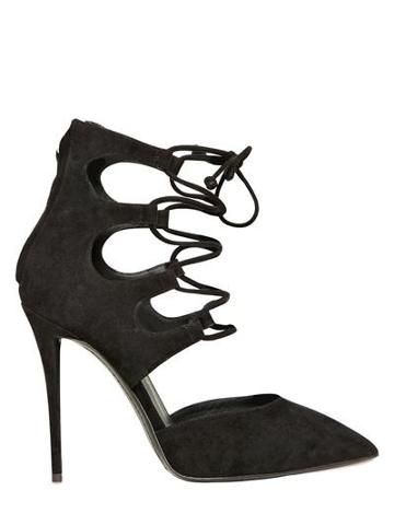 Giuseppe Zanotti - 115mm Suede Lace Up Pumps