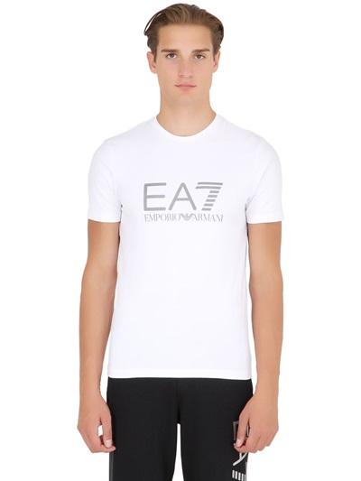Ea7 Emporio Armani Train Visibility Cotton Jersey T-shirt
