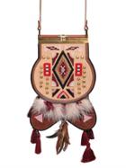 Dsquared2 Embellished Suede Shoulder Bag