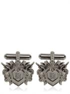 Givenchy Crest Logo Brass Cufflinks