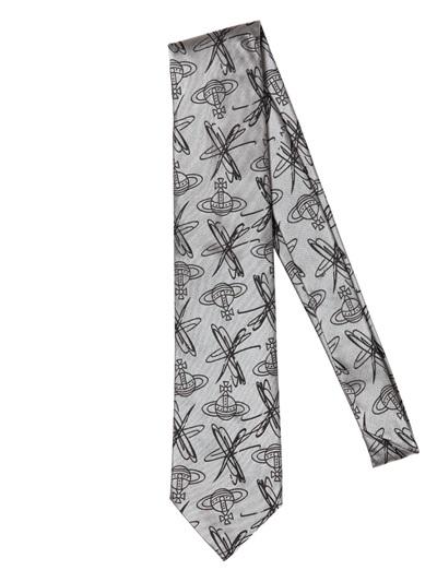 Vivienne Westwood Orbit Silk Jacquard Tie