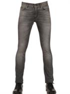 Saint Laurent 16cm Skinny Light Bleached Black Jeans