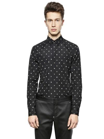Givenchy Stars Printed Cotton Poplin Shirt