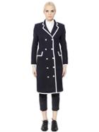 Thom Browne Wool & Cashmere Flannel Coat