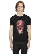 Alexander Mcqueen Skull Printed Cotton T-shirt