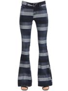 Carolina Wyser Cher Intarsia Cotton Denim Jeans