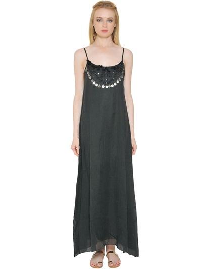 Mes Demoiselles Embellished Cotton Voile Dress