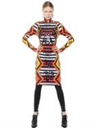 Ktz Rubberized Printed Cotton Jersey Dress