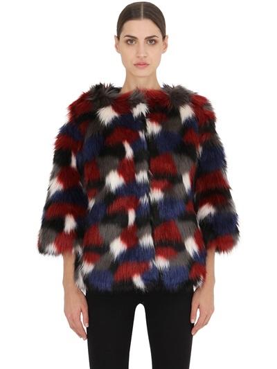 Colmar Originals Reversible Nylon & Faux Fur Down Jacket