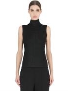 Calvin Klein Collection Lurex & Wool Blend Turtleneck Sweater