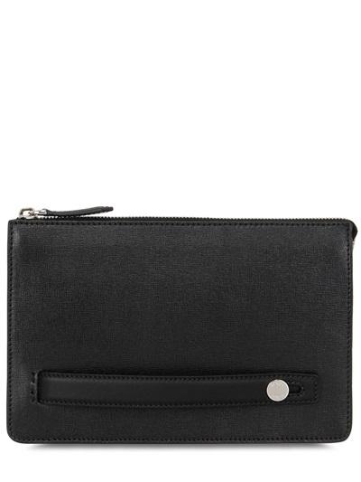 Fendi Leather Pouch With Front Handle