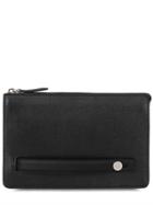 Fendi Leather Pouch With Front Handle