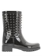 Valentino 40mm Rockstud Pvc Rain Boots