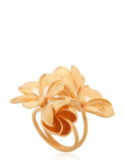 Jade Jagger Frangipani Flower Stacking Ring