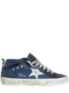 Golden Goose Deluxe Brand Mid Star Suede & Denim Sneakers